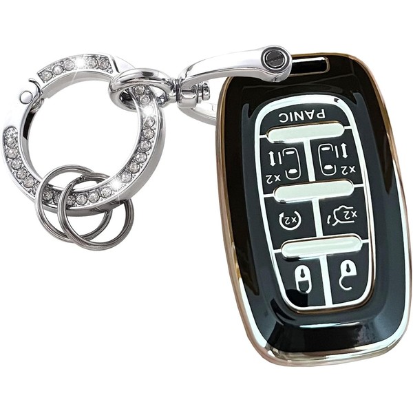 WENHENI for Chrysler Key Fob Cover with Keychain Fit for