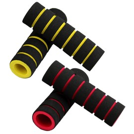 Psdndeww 2 Pairs Bicycle Handlebar Grips Lightweight Sponge Anti-Slip Bicycle Handle Sleeve for Mountain Bike Cycling