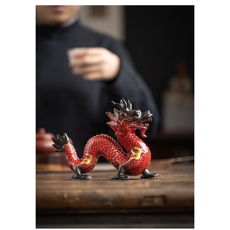 Large Chinese Feng Shui Dragon Statue Home Decor Office Decor
