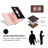 conisy Cute Slim Womens Leather Wallet,Small RFID Blocking Trifold Wallets