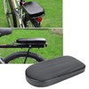 WEZCHUGHAOL Bicycle Rear Rack Cushion Seat, Black Leather-Look Padding, Detachable