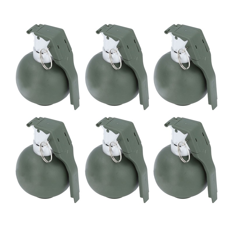 6PCS Kids Hand Grenades Toy with Realistic Sound Light Effect