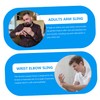 Mobestech 2pcs Dislocated Forearm Sling Breathable Forearm Support Brace for