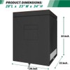 Black Freezer Cover, Freezer Cover, Waterproof 210D Oxford Protective Cover