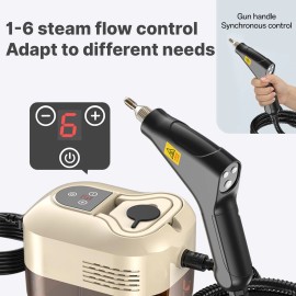 Irishom Handheld Multi-Surface Steam Cleaner with 6pcs Accessories, Touch Screen 6 Le...