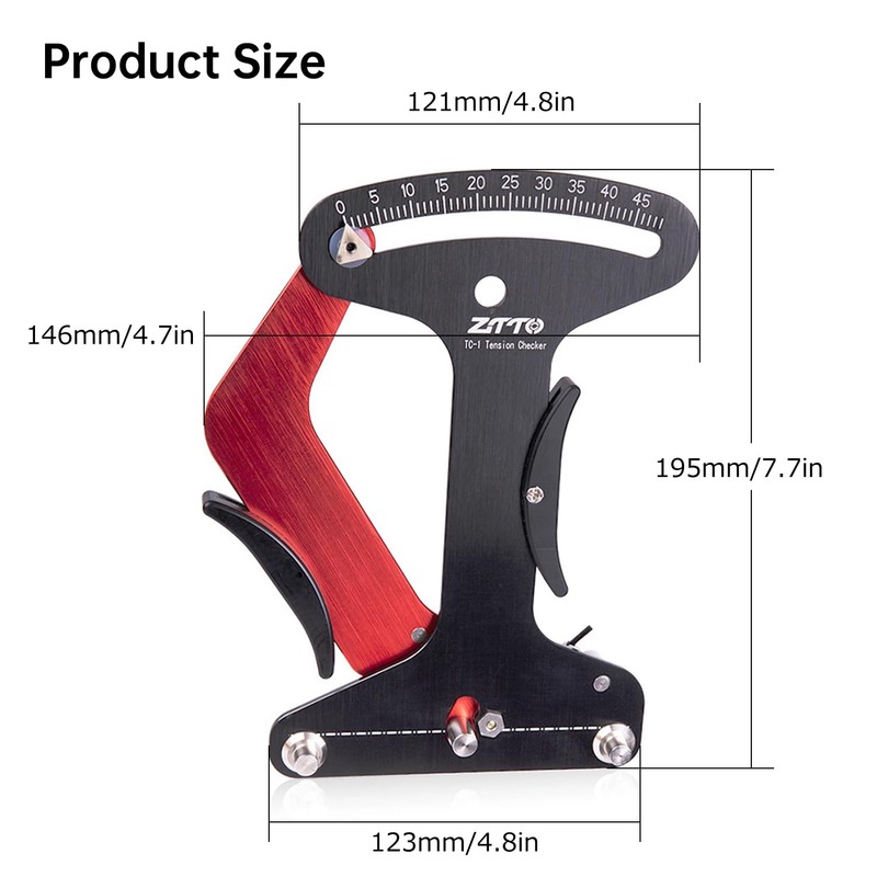 Lixada Spoke Tension Meter Tool Calibration Tool Mountain Bike Spoke