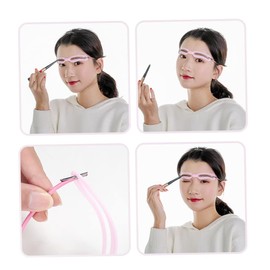 Beavorty 20pcs Eyebrow Stencils Reusable Makeup Accessories Eyebrow Card for Shaping and Grooming