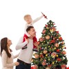Christmas Tree Topper, Christmas Tree Topper, Red Christmas Tree Decoration,