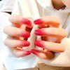 Yienate False Nails Artificial Nails for Women and Girls Round