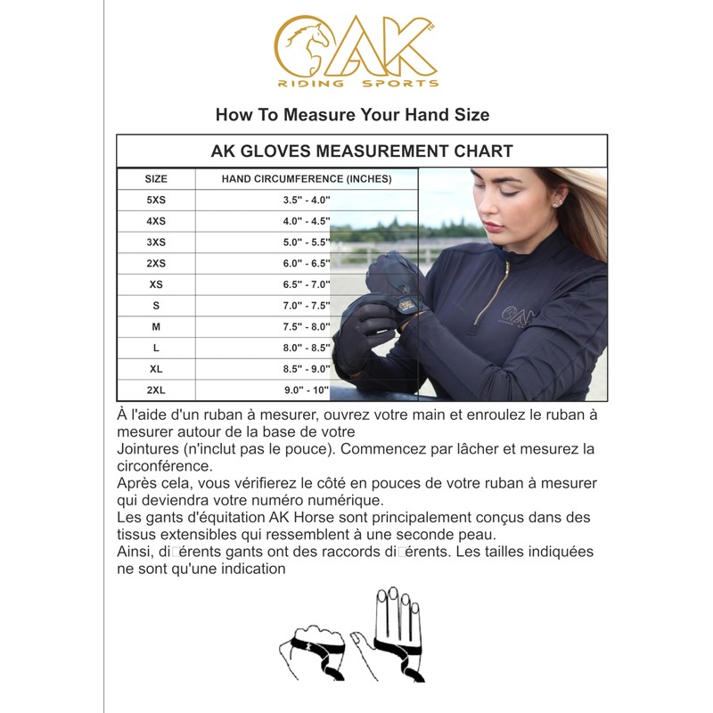 AK Classic Real Soft Touch Full Grain Leather Riding Gloves