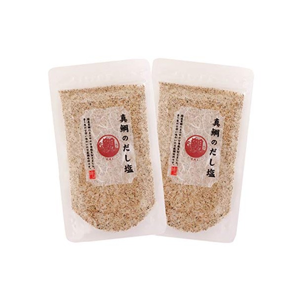 Misumoya Suisan Domestic Red Sea Bream Dashi Salt, 5.6 oz (160 g) x 2 Bags