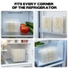 10-Pack Clear Flat Breast Milk Freezer Storage Organizer - 7.4"x5.1"