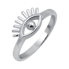 Evil Eye Rings For Women Sterling Silver, Evil Eye Ring Sterling Silver 925, Evil Eye Rings For Women Size 10