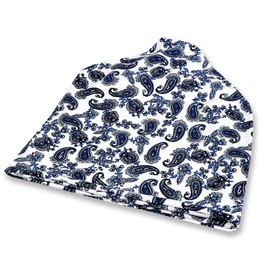 White Fang CA047 Knit Hat, Paisley Pattern, Knit Cap, 2-Way Men's, Women's,