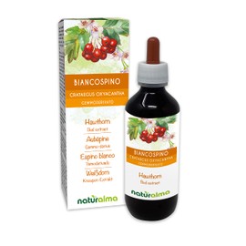 Hawthorn (Crataegus oxyacantha or C. laevigata) Alcohol-Free Bud Extract from Fresh Buds Naturalma - Liquid Extract Drops 200 ml - Dietary Supplement - Vegans