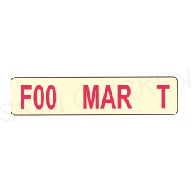 sign chicken "FOO MAR  T"  Sign, as seen on CORNER GAS, Canadian TV show, prop, replica