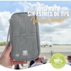 BOACAY Portadocumentos de Viaje Familiar con RFID, Cartera de Mujer