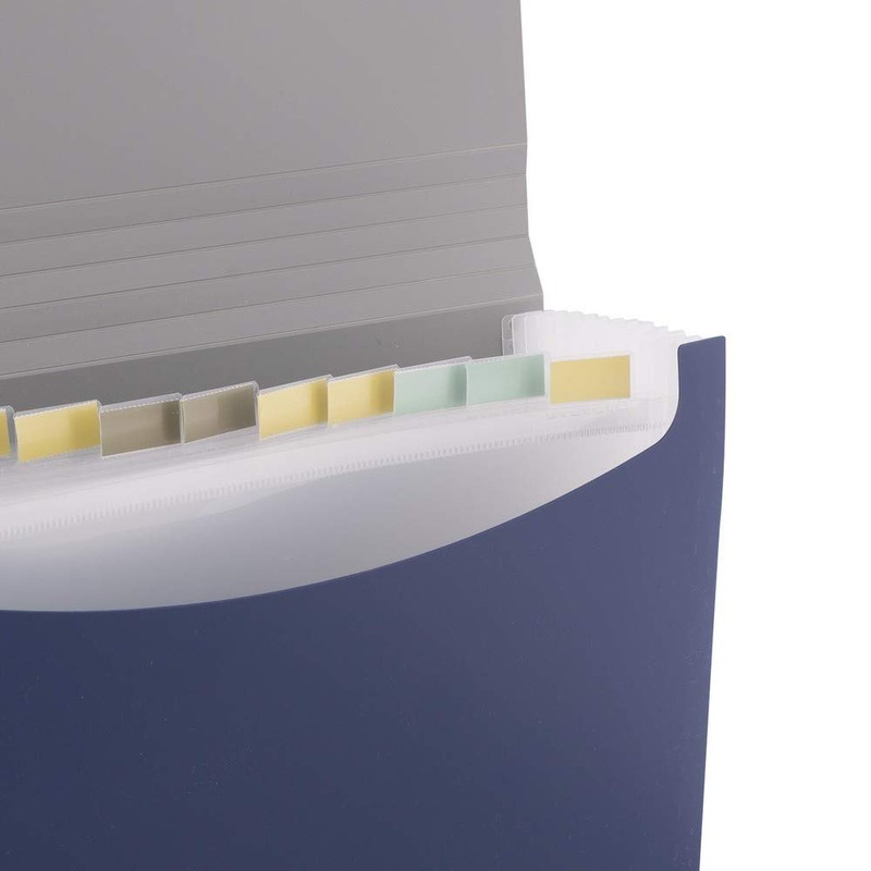 D.RECT 5888 Expanding File Document Organiser Folder with Compartments Document