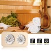 Dyna-Living 2 in 1 Sauna Wooden Sauna Hygrothermograph Indoor Fahrenheit