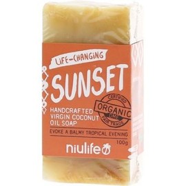 NIULIFE Organic Soap Bar Virgin Coconut Oil Turmeric 100g