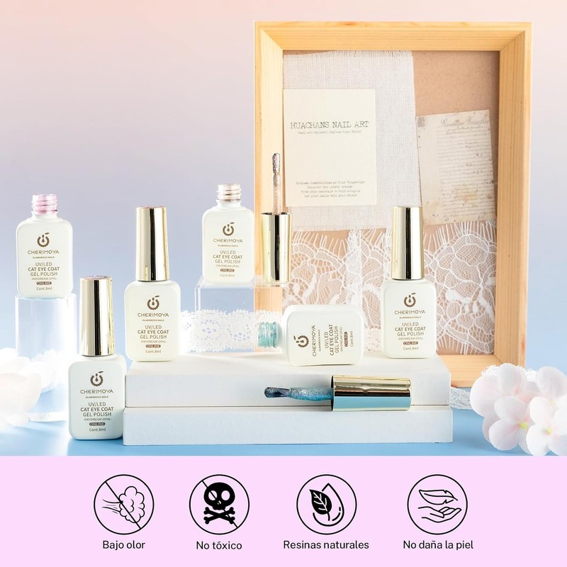 CHERIMOYA Kit de Esmaltes de Uñas en Gel Ojo de