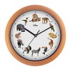SELVA Animal Clock, Wall Clock, with Animal Sounds at Every