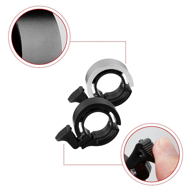 GLADFRESIT 2PCS Bicycle Hidden Bell Super Loud Cycling Horn for