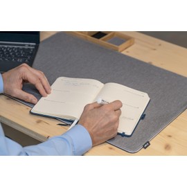 SIGEL C2568 Conceptum Weekly Planner 2025, Approx. A5, Blue, hardcover, 2 Pages = 1 Week, 192 Pages