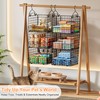 Sonyabecca 3-Tier Hanging Closet Organizer, Foldable Cabinet Wire Storage Basket