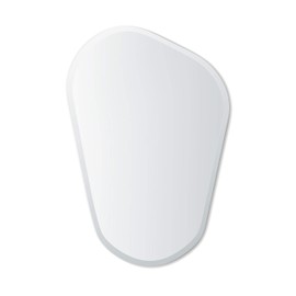 Better Bevel 24" x 36" Frameless Asymmetrical-Shaped Novelty Mirror | 1" Beveled Edge | Bathroom Wall Mirror