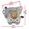 Caltric Front Left and Right Brake Caliper fits Yamaha 4WV-2580T-10-0