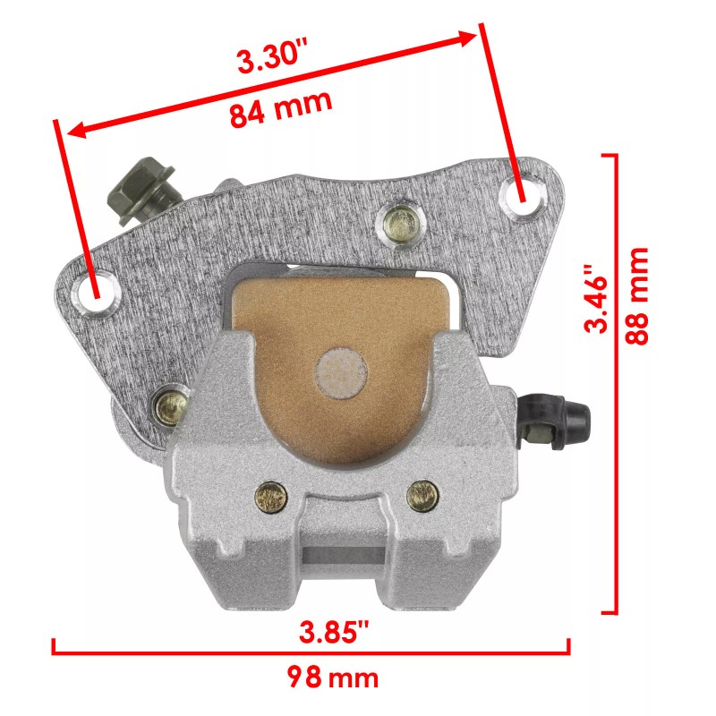 Caltric Front Left and Right Brake Caliper fits Yamaha 4WV-2580T-10-0