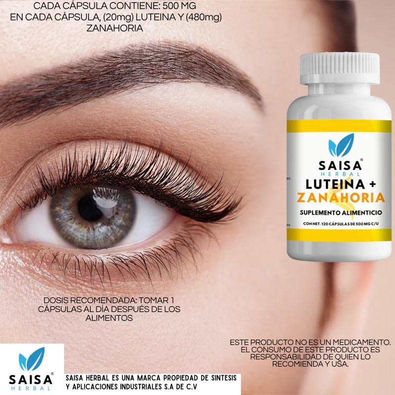 Lutena con Zanahoria Suplemento Alimenticio para la Salud Visual Antioxidante