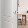 Malimali Pocket Door Lock, Brushed Steel Pocket Door Hardware Square