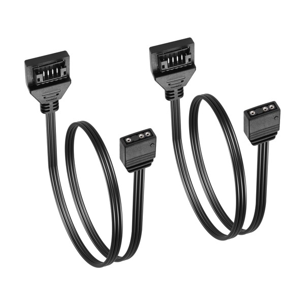 GINTOOYUN 2 Pcs 5V 3-Pin ARGB to 6-Pin Cable 5V
