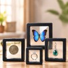 Clear Floating Display Cases for Jewelry, Coins, Gemstones & Collectibles