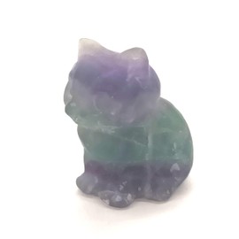 Mineral Specimen 30mm Cat Shape (Fluorite)