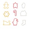 Tescoma 630901 Christmas Cookie Cutter Set of 9 Delicia, Multi-Colour