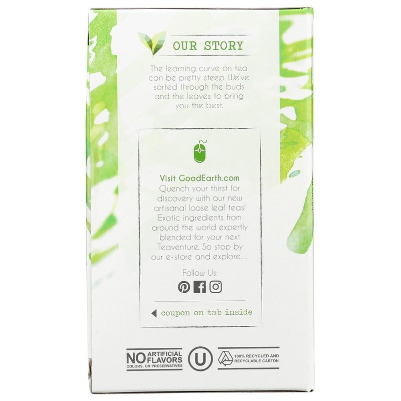 Good Earth Sweet & Spicy Matcha Flavored Green Tea 18