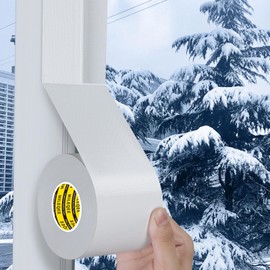 MILEQEE Cloth Duct Window Seal Strip Tape for Winter, 2.75in x 66FT, Weather Stripping Sealing Insulation Tape for Windows and Door, Easy Tear Sealer Draft Blocker White