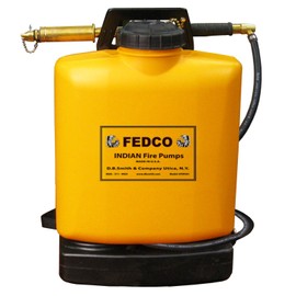 Fedco 190387 Poly Tank Fire Pump, 5-Gallon, Orange
