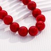 CLASSYZINT Red Beaded Necklace For Women Large Round Red Bead
