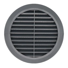 Graphite/Gray 5" Inch Round Ventilation Grille with Insect mesh. (Duct 5Ø / Grille 6Ø) Ventilation Applications. Indoor and Outdoor Vent Cover. Available 3 Sizes / 4 Colors.