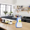 Shaved Ice Machine ABS Penguin Shape Blue Household Portable Manual