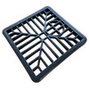 2 x Outdoor Square Drain Covers/Grates - 6" Inch /