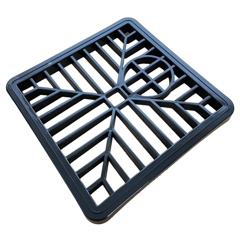 2 x Outdoor Square Drain Covers/Grates - 6" Inch /