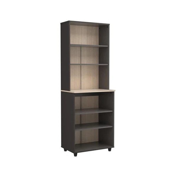 Pemberly Row 6-Shelf Engineered Wood Garage Storage Unit in Dark
