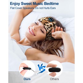 LC-dolida - Diadema con Bluetooth, cómoda banda inalámbrica, diadema para dormir, con altavoces estéreo HD finos, perfecta para dormir de lado, deportes, yoga, viajes, las mejores ideas de regalo perfectas para deportes