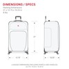 SwissGear Sion Softside Expandable Luggage – Carry-On Suitcase with 360