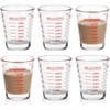 SAIAOKJ Shot Glasses Measuring Cup Set 6 Pack Espresso Shot